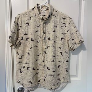 Billy Reid Murphy Slim Fit Button Up Shirt Size Large